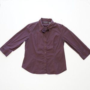 Apostrophe Stretch womens shirt size M long sleeves